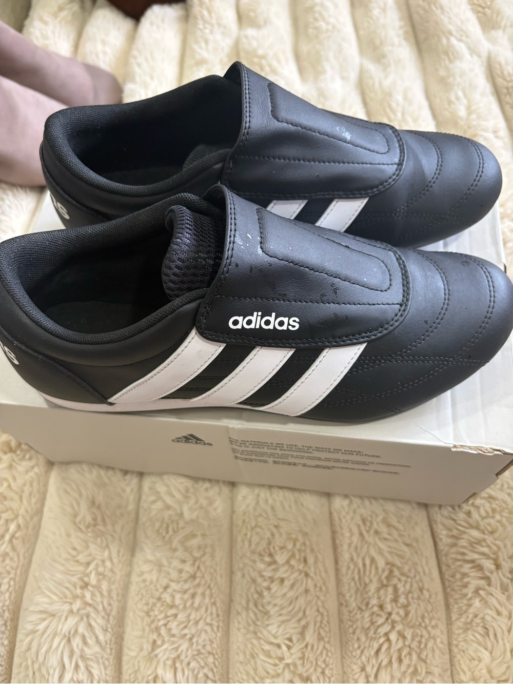 adidas Women’s Black & White Slip-On Adidas tennis Shoes